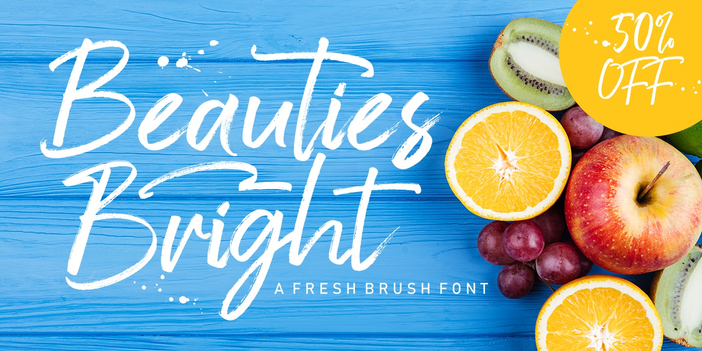 Пример шрифта Beauties Bright #1
